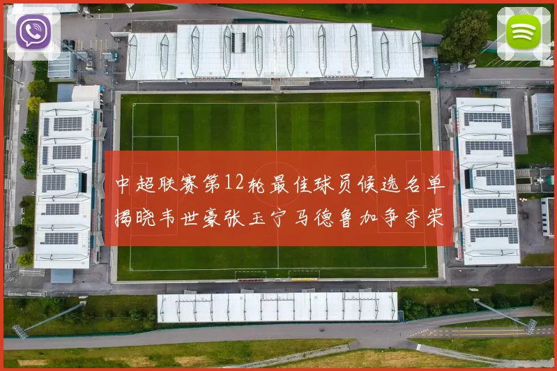 中超联赛第12轮最佳球员候选名单揭晓韦世豪张玉宁马德鲁加争夺荣誉